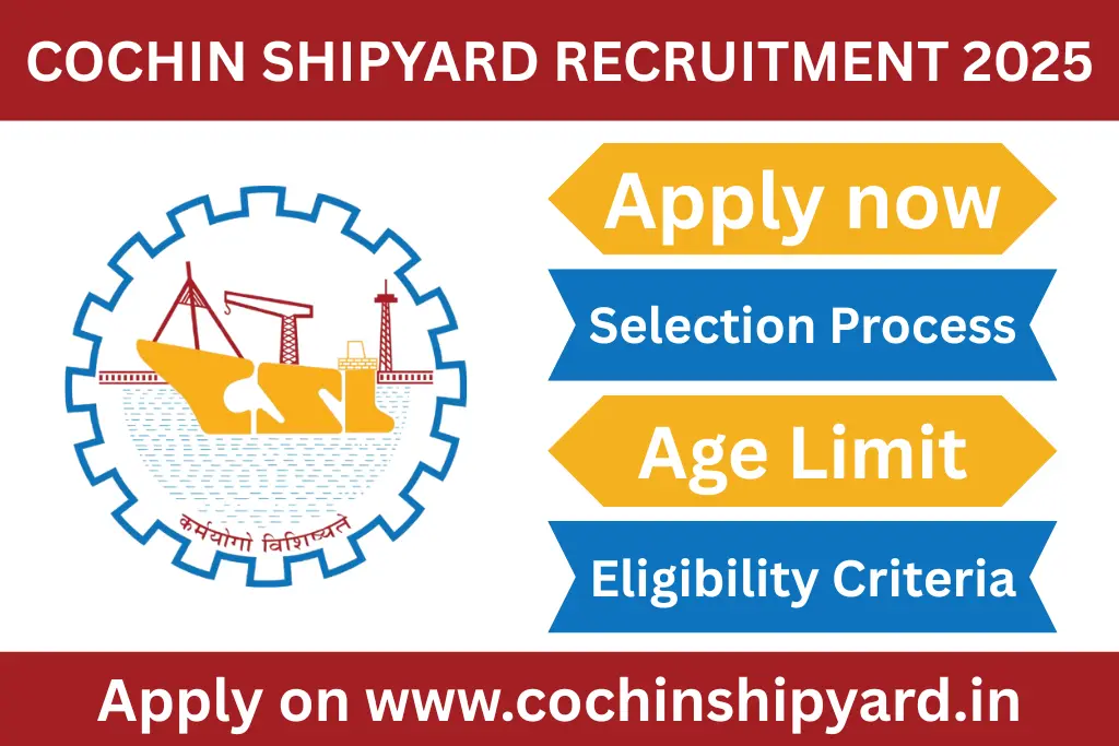 cochin shipyard recruitment 2026