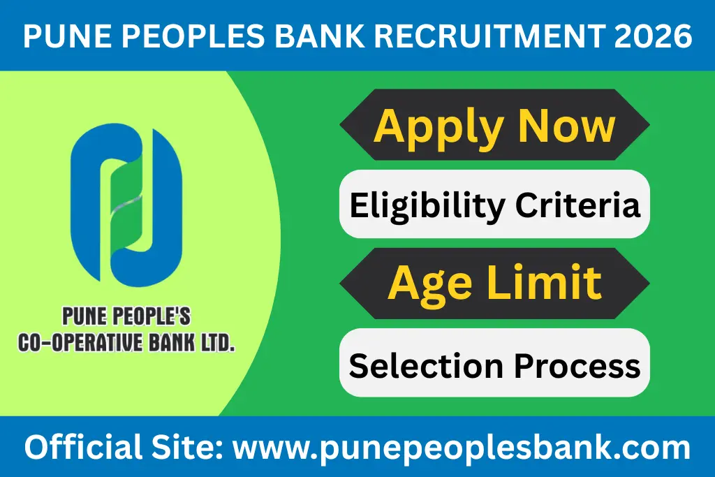pune people's co-op bank recruitment 2026
