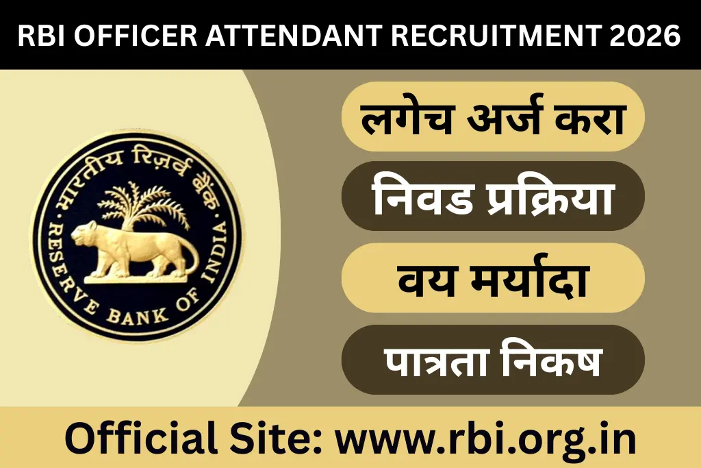 rbi officer attendant recruitment 2026